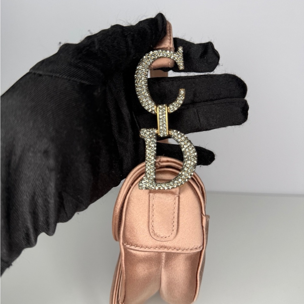 Christian Dior Satin Crystal Mini Saddle Bag
Powder Beige - Picture 7 of 14